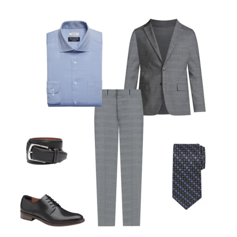 NWT 36W Steve Harvey Windowpane Pattern Dress Suit Pants